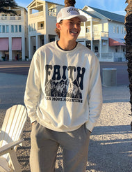 Faith Can Move Mountains Unisex Crewneck