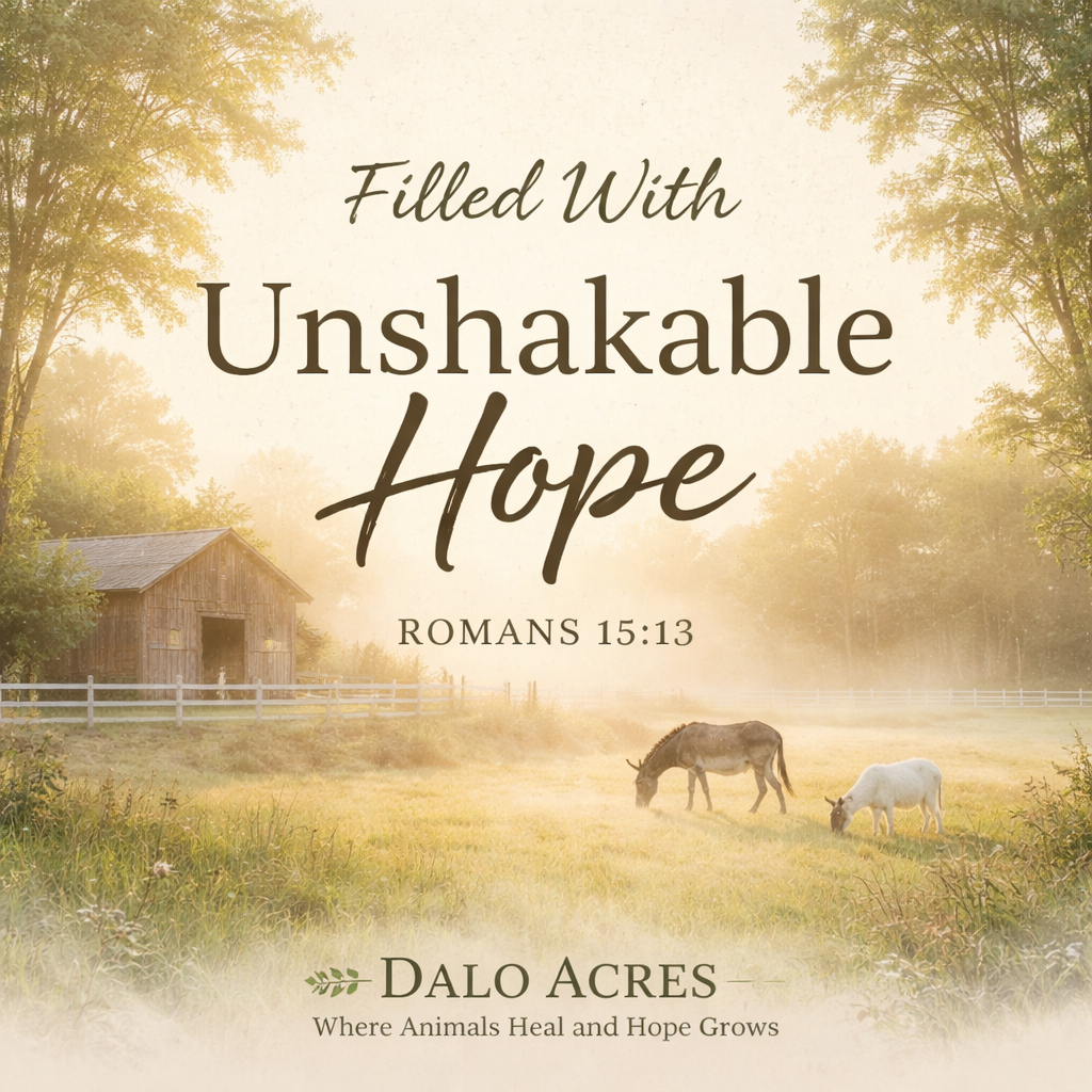Romans 15:13 Devotional | Filled With Unshakable Hope | Dalo Acres