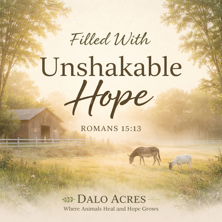 Romans 15:13 Devotional | Filled With Unshakable Hope | Dalo Acres