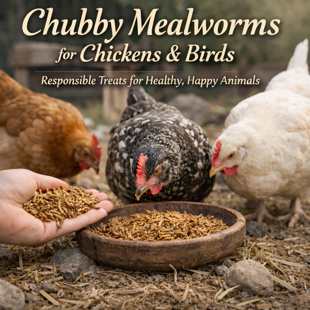 Why We Added Chubby Mealworms for Chickens and Birds | Dalo Acres