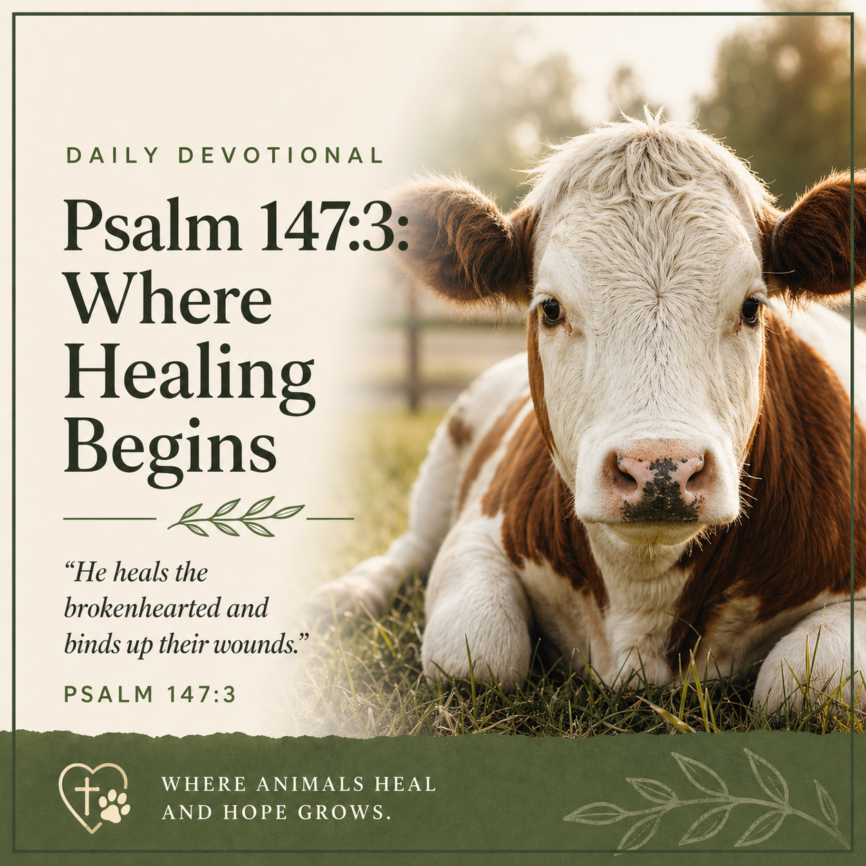 Psalm 147:3 Devotional | Where Healing Begins | Dalo Acres