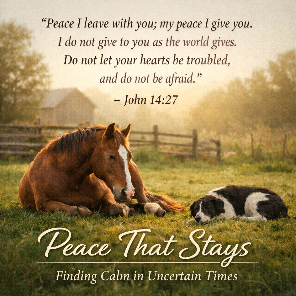John 14:27 Devotional | Finding Lasting Peace in Uncertain Times