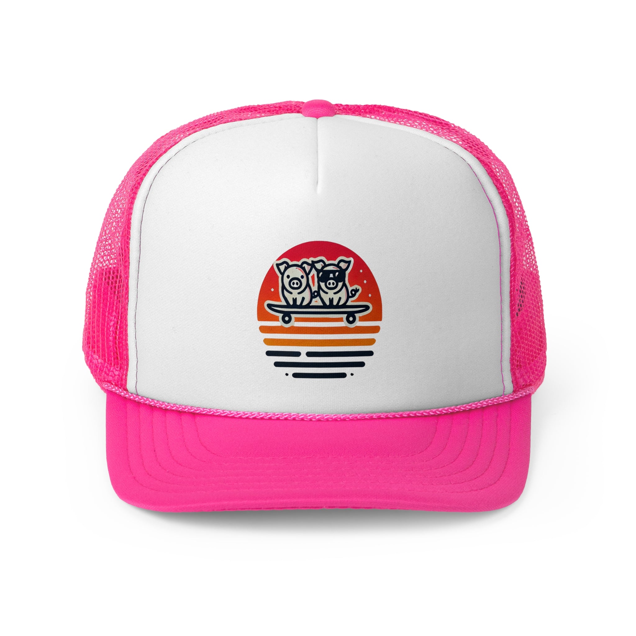 🐷 2025 Tiny Surfing Pigs Trucker Cap | Dalo Acres Exclusive
