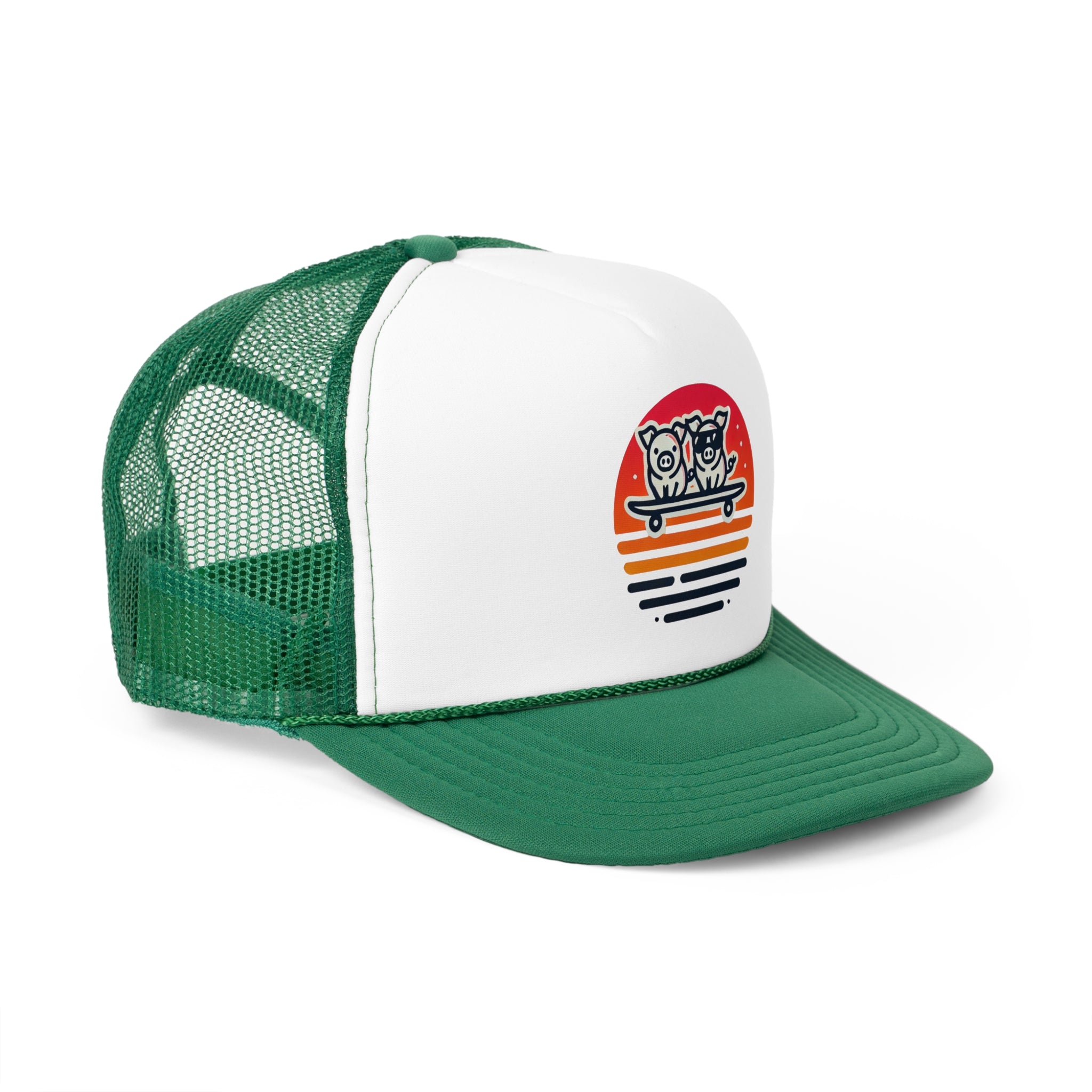 🐷 2025 Tiny Surfing Pigs Trucker Cap | Dalo Acres Exclusive