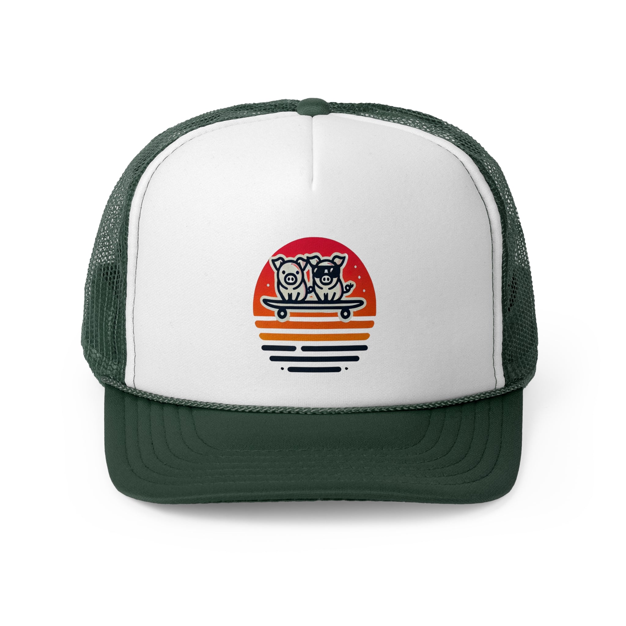 🐷 2025 Tiny Surfing Pigs Trucker Cap | Dalo Acres Exclusive