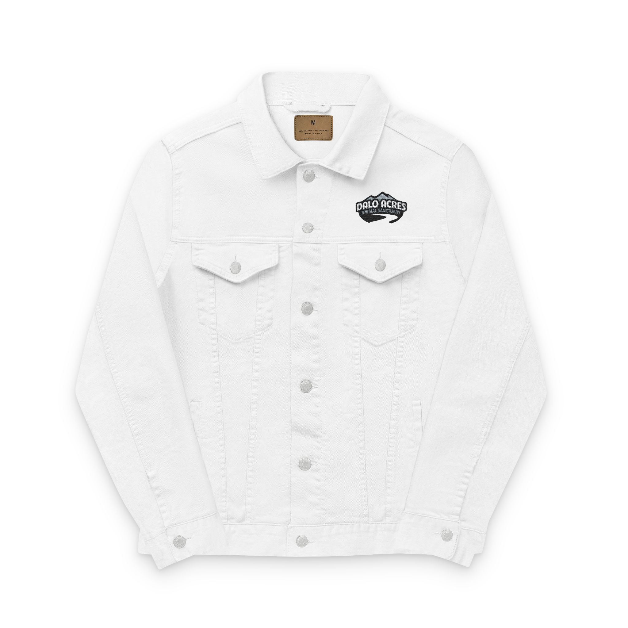 Dalo Acres Unisex Embroidered Denim Jacket | Classic Farm Fresh Outerwear 🐐👖