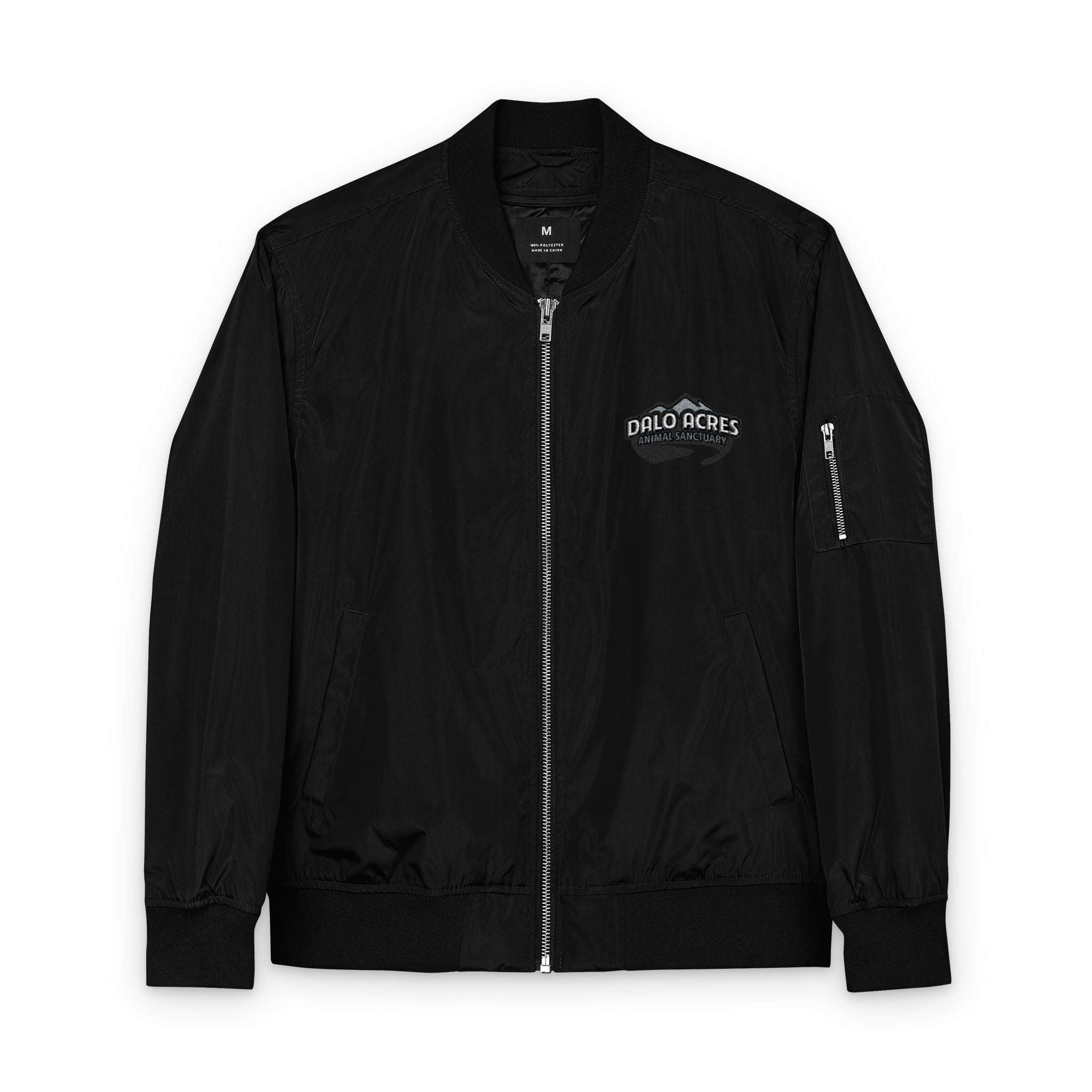 Dalo Acres Eco-Friendly Bomber Jacket | Sustainable Outerwear with Style 🌿🐐