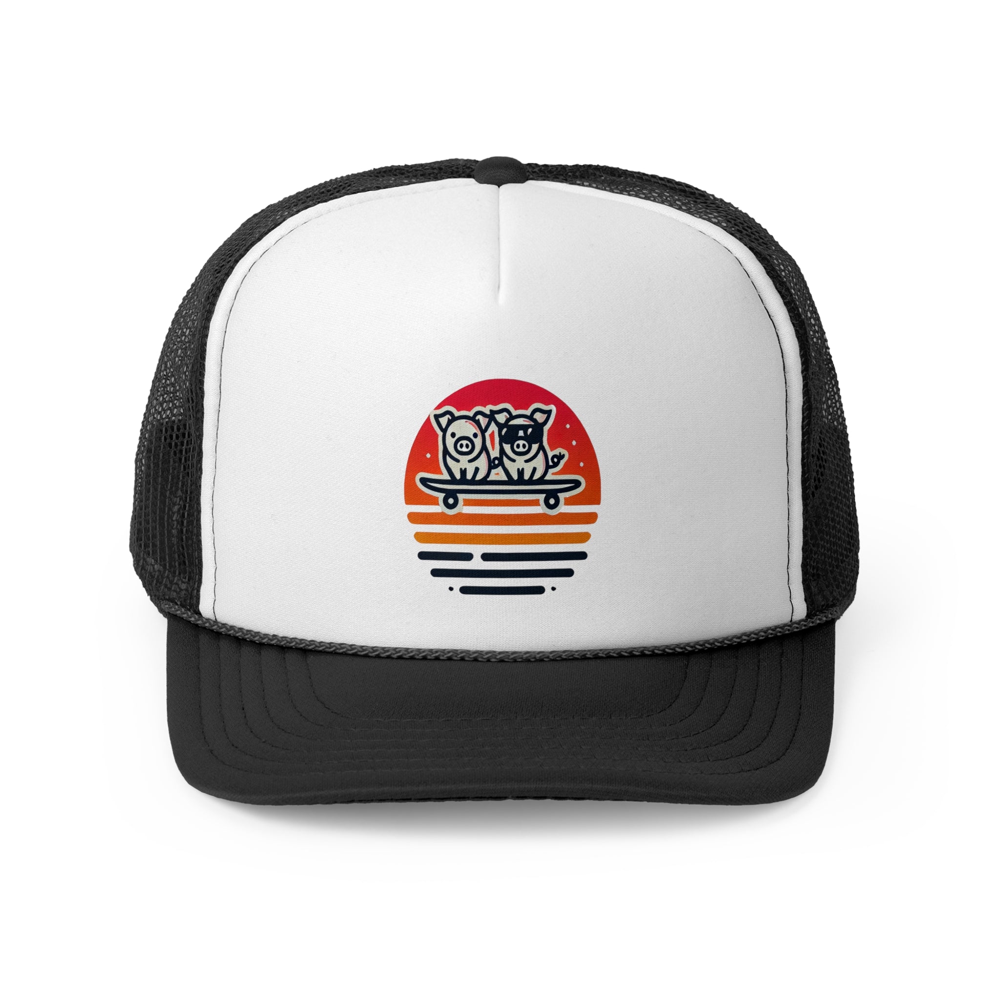 🐷 2025 Tiny Surfing Pigs Trucker Cap | Dalo Acres Exclusive