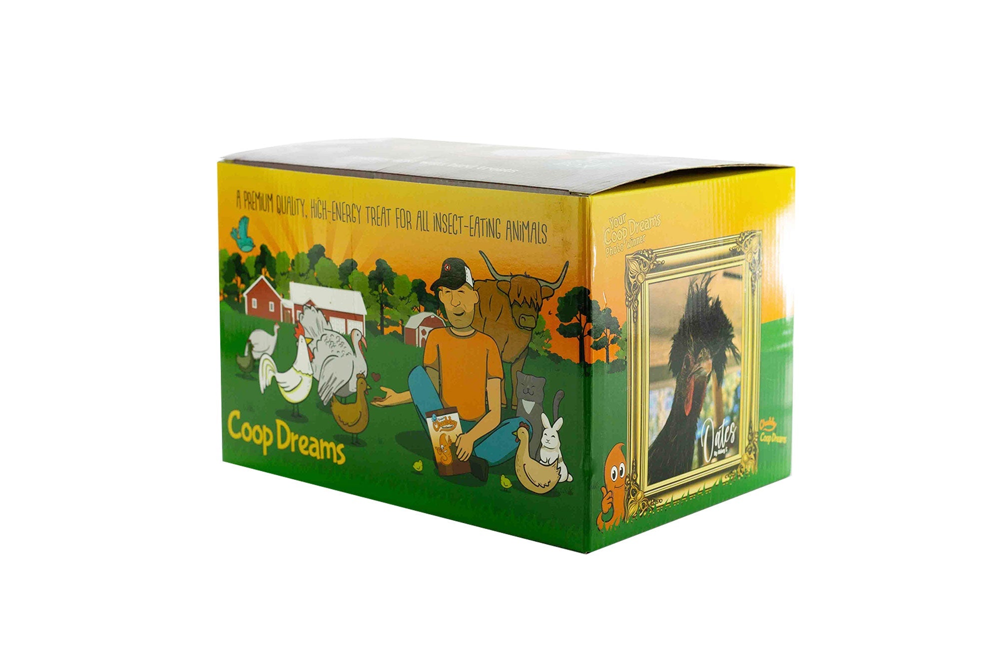 4x 3Lb (12lbs) Chubby Dried Mealworms - Coop Dreams Limited Edition Boxes
