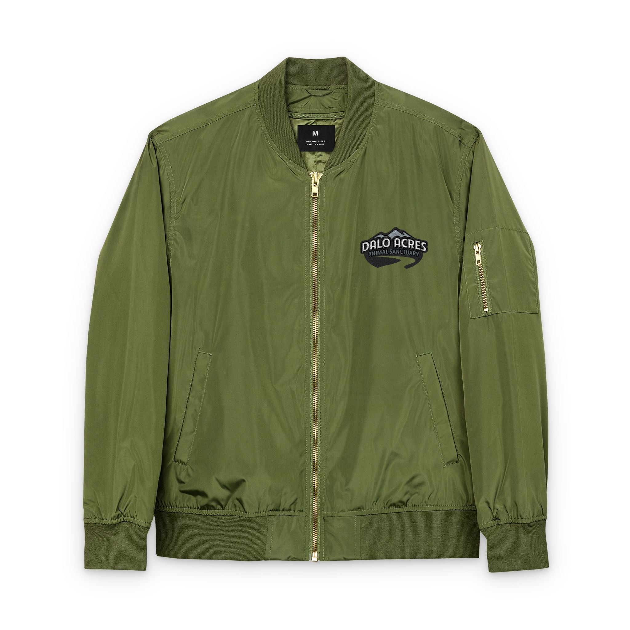 Dalo Acres Eco-Friendly Bomber Jacket | Sustainable Outerwear with Style 🌿🐐