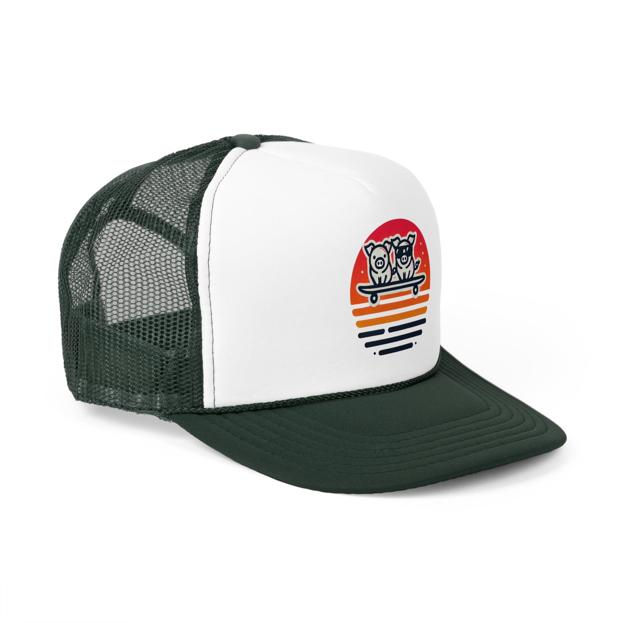 🐷 2025 Tiny Surfing Pigs Trucker Cap | Dalo Acres Exclusive