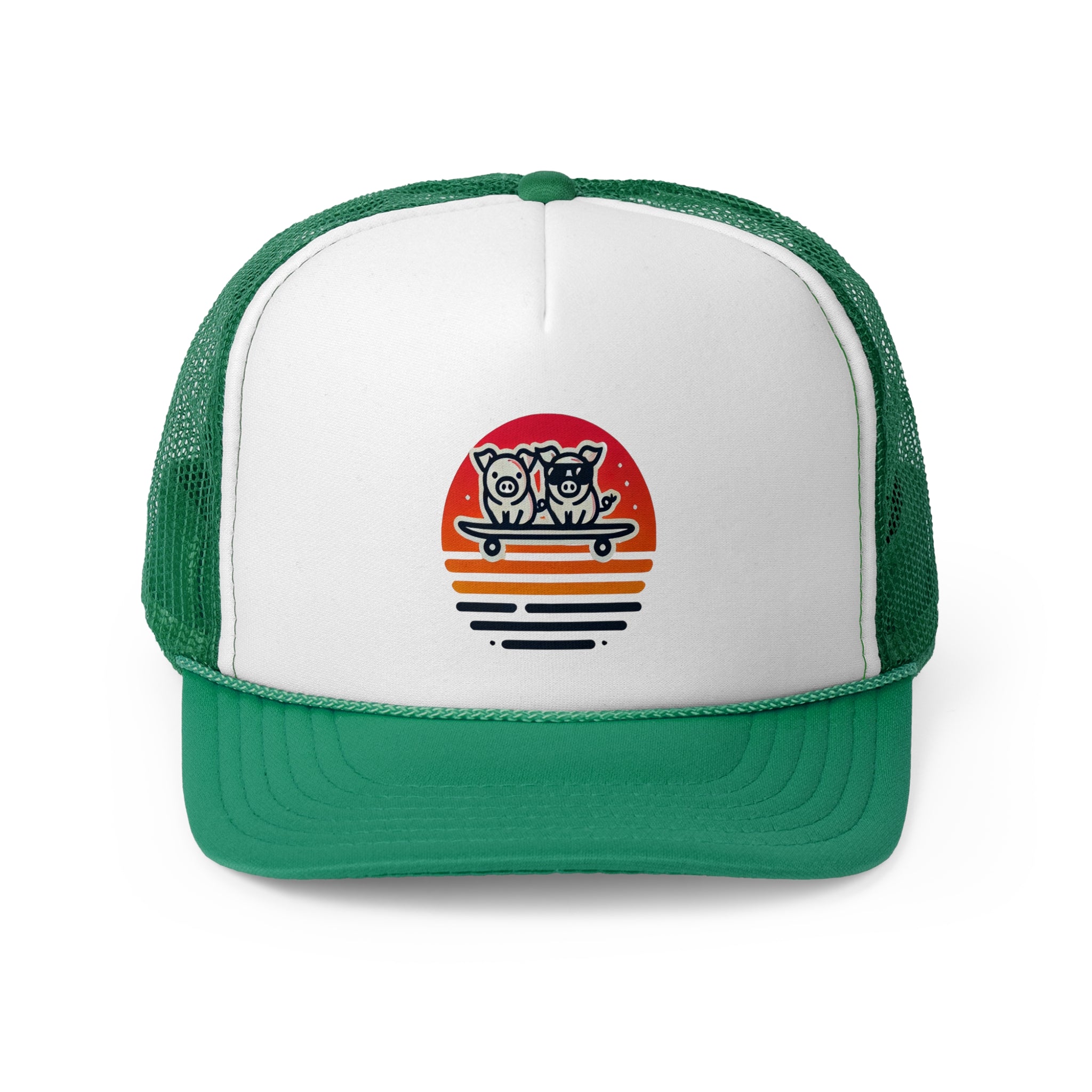 🐷 2025 Tiny Surfing Pigs Trucker Cap | Dalo Acres Exclusive