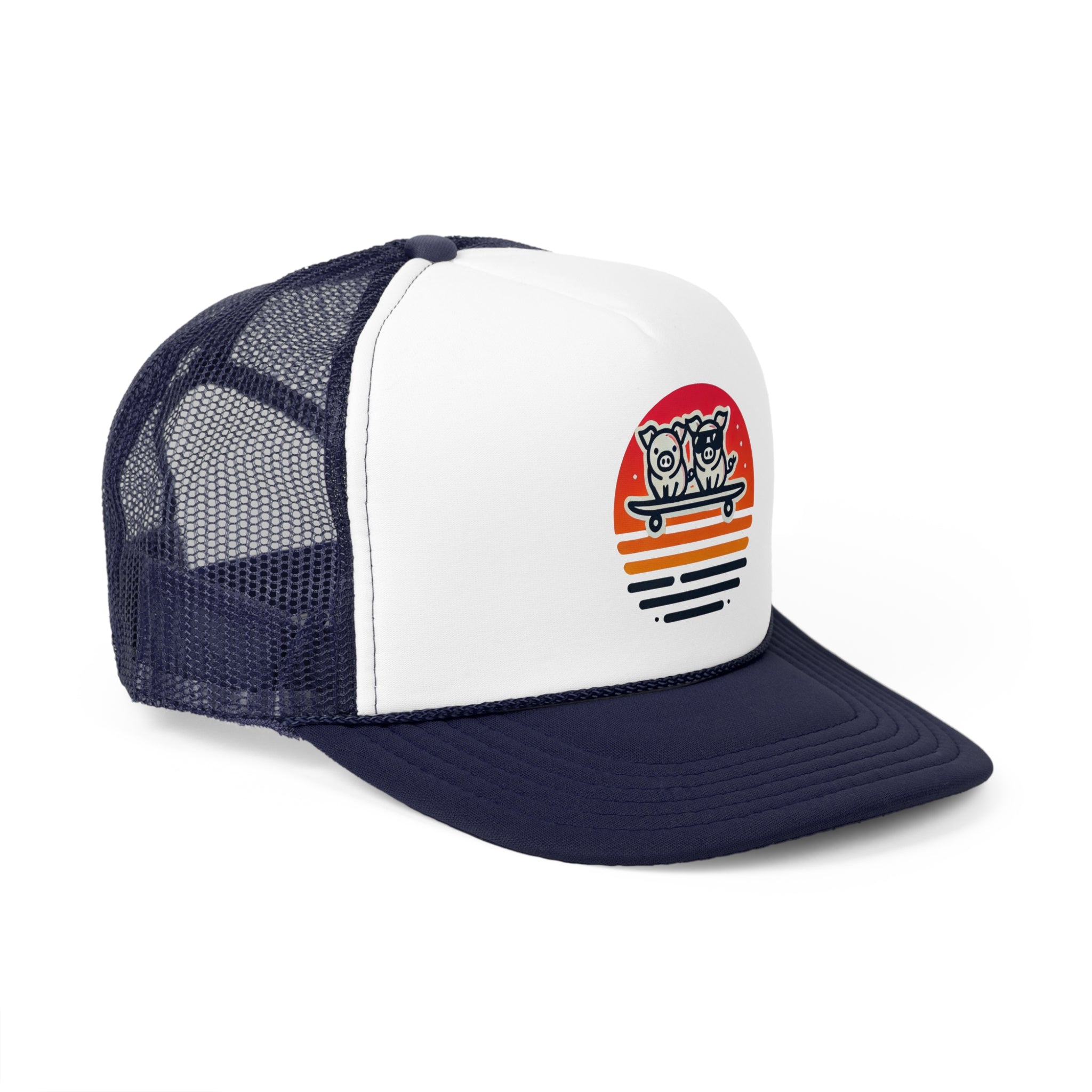 🐷 2025 Tiny Surfing Pigs Trucker Cap | Dalo Acres Exclusive