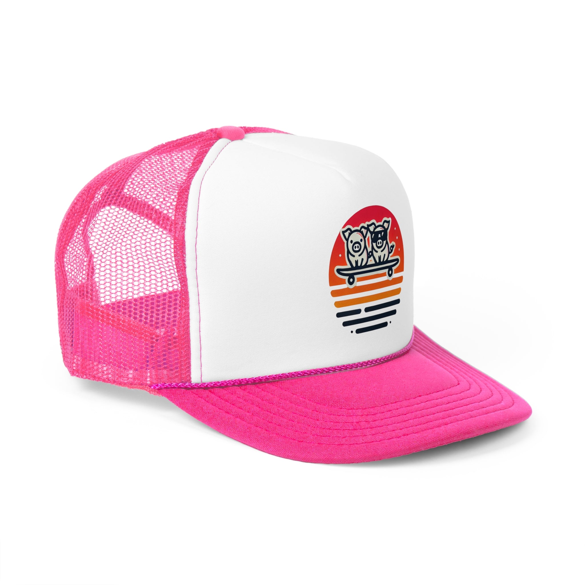 🐷 2025 Tiny Surfing Pigs Trucker Cap | Dalo Acres Exclusive
