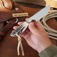 Full Tang Stag Skinner Knife with Stag Horn Handle