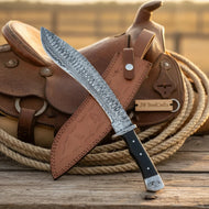 Traditional Hand-Forged Gurkha Kukri Knife 15" Black Micarta Handle, 10 Inch Blade
