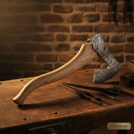 Handmade Damascus Steel Hatchet Wood Handle Durable Camping Bushcraft Axe