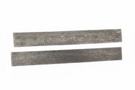 12 Inch Damascus Steel Billet Bar Pair 2 Inch Wide Pattern Welded Bladesmith Stock for Knife Making