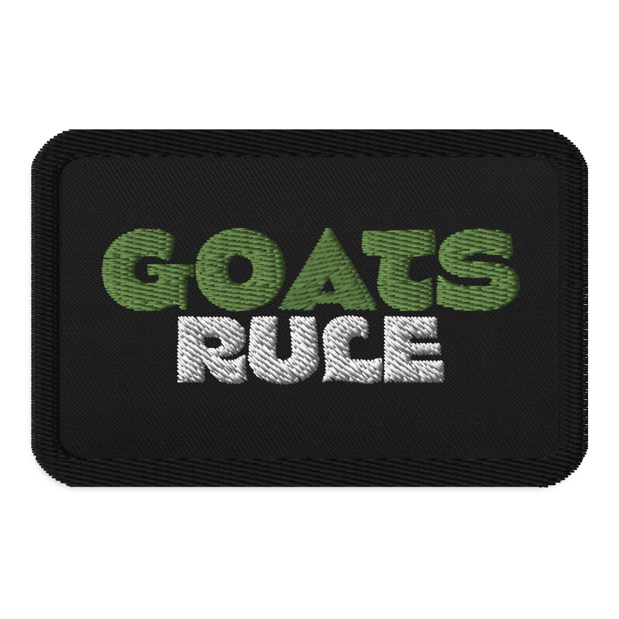 Goats Rule Embroidered patches