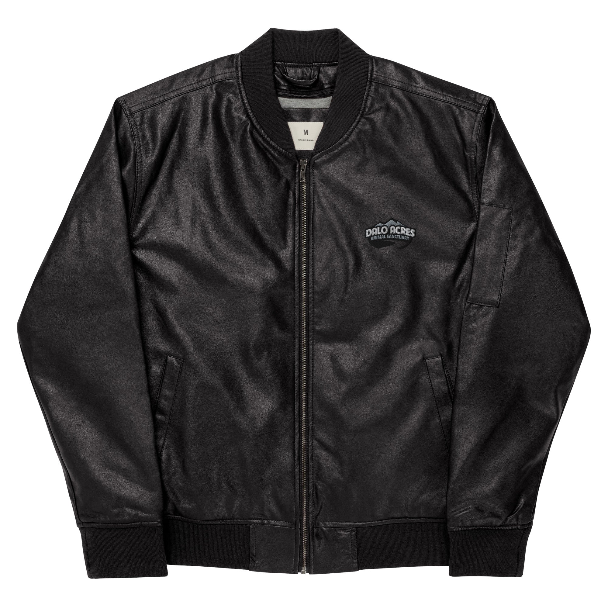 Dalo Acres Leather Bomber Jacket