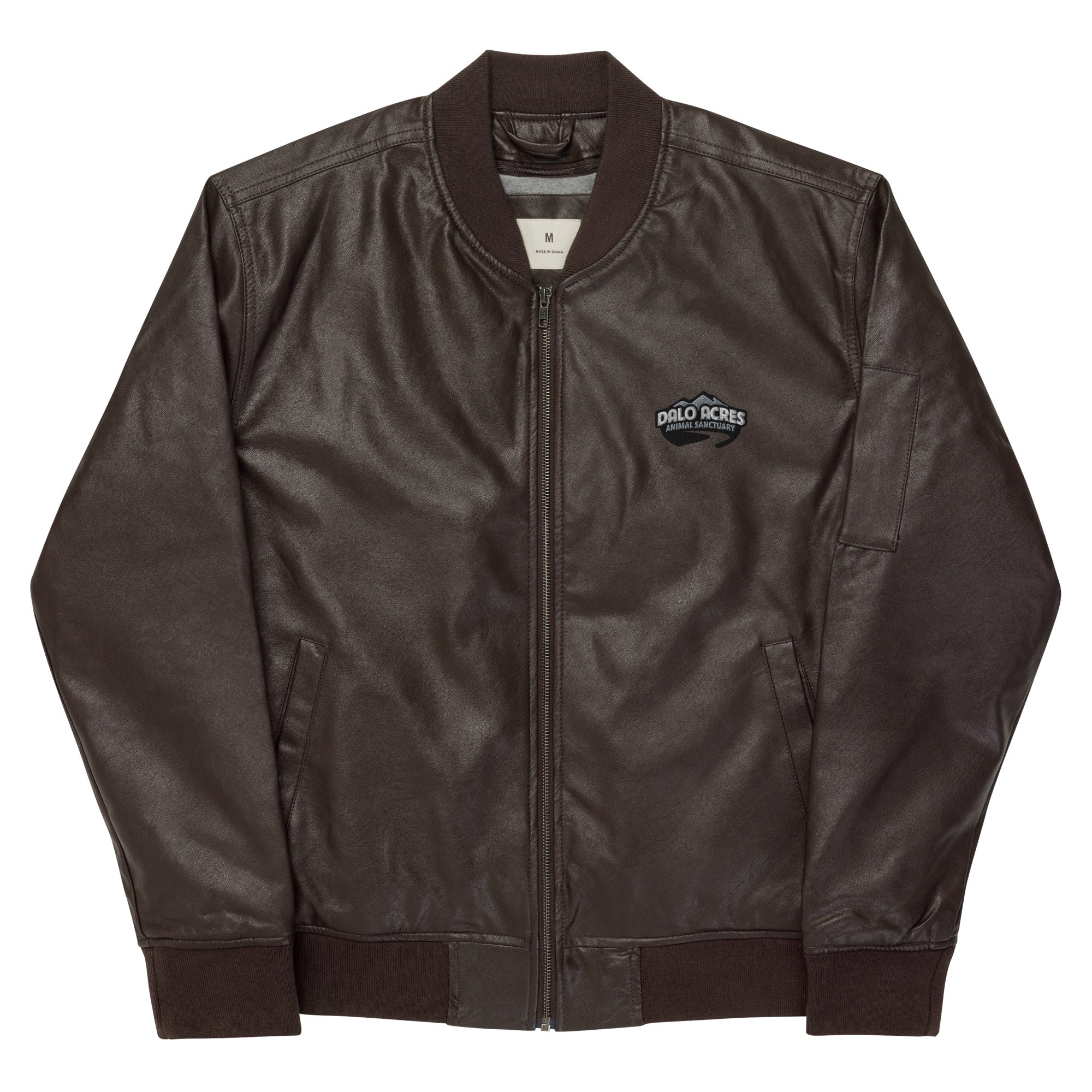 Dalo Acres Leather Bomber Jacket