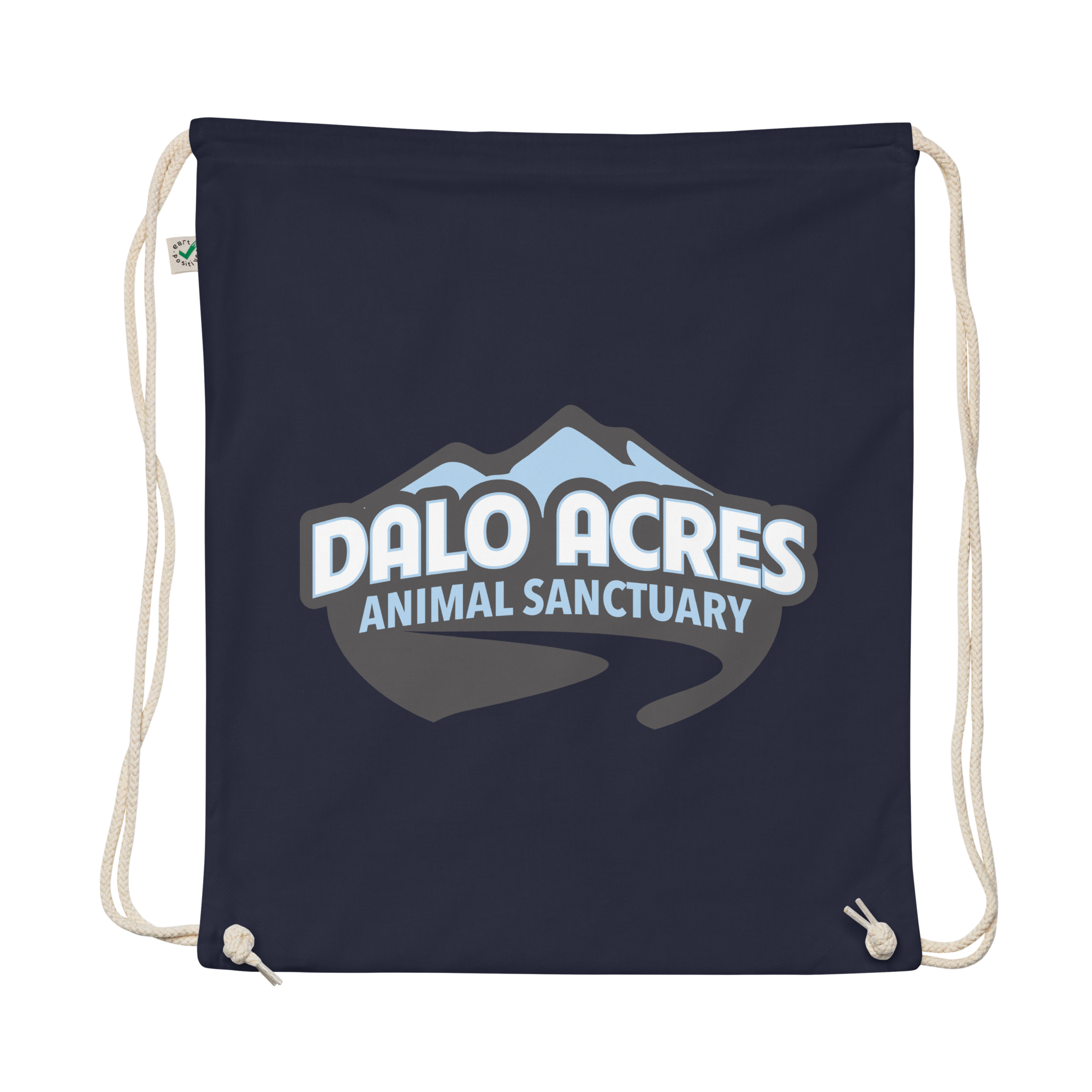 Dalo Acres Organic cotton drawstring bag