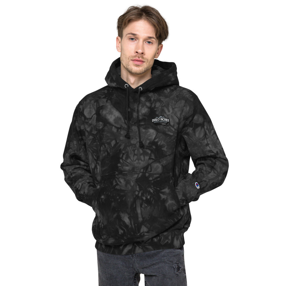 Dalo Acres Unisex Champion tie-dye hoodie