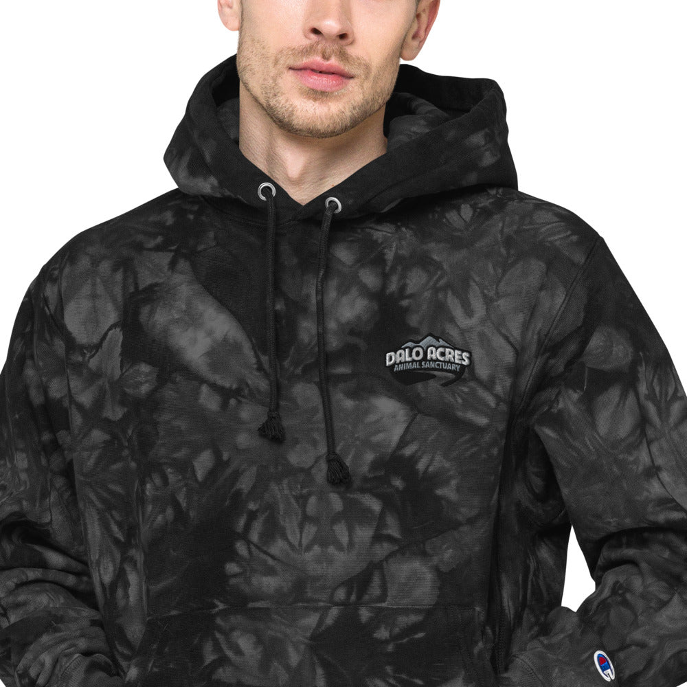 Dalo Acres Unisex Champion tie-dye hoodie