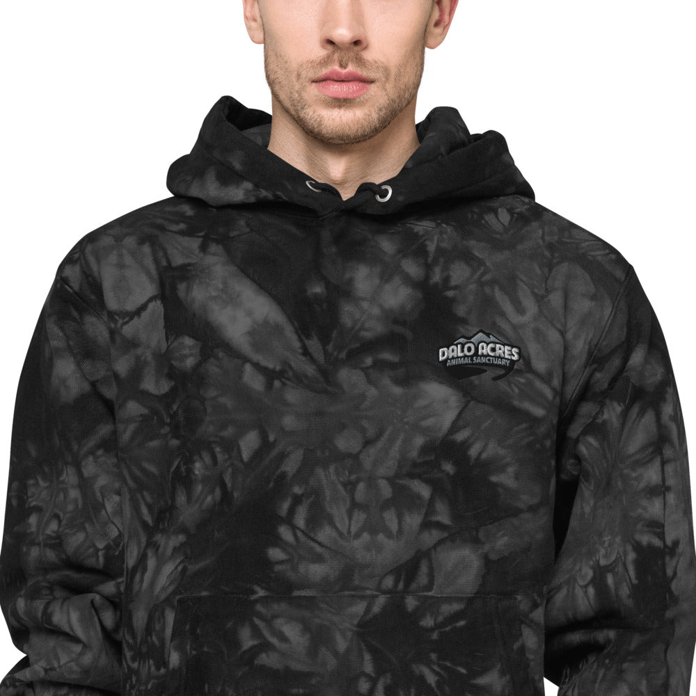 Dalo Acres Unisex Champion tie-dye hoodie
