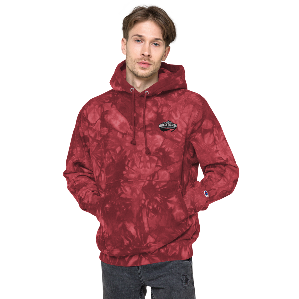 Dalo Acres Unisex Champion tie-dye hoodie