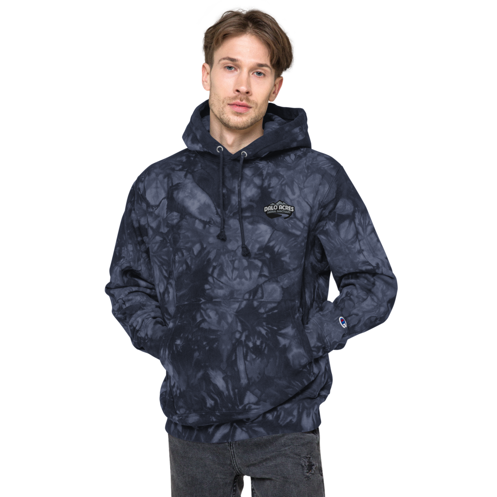 Dalo Acres Unisex Champion tie-dye hoodie