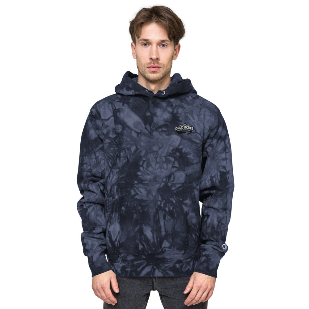 Dalo Acres Unisex Champion tie-dye hoodie