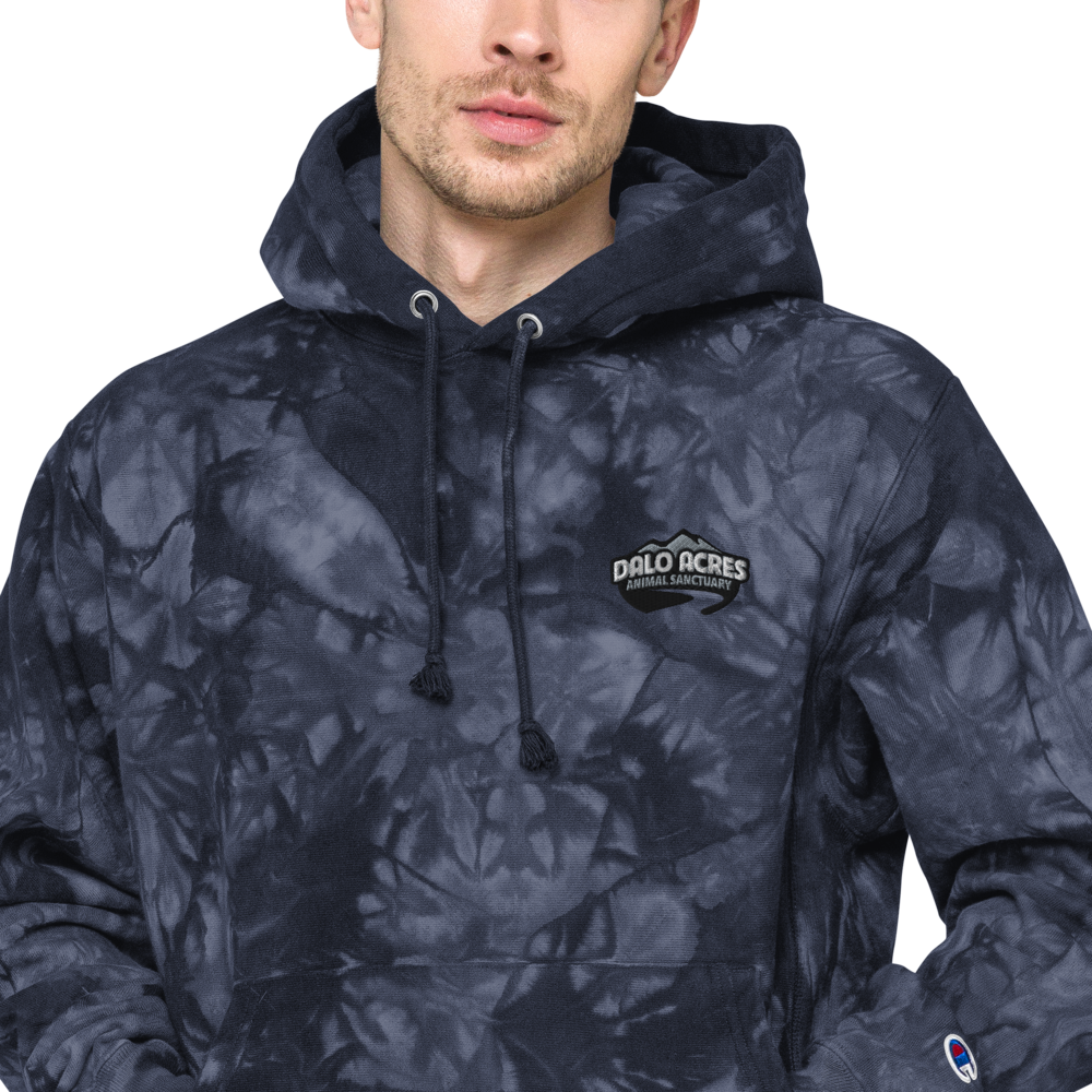 Dalo Acres Unisex Champion tie-dye hoodie
