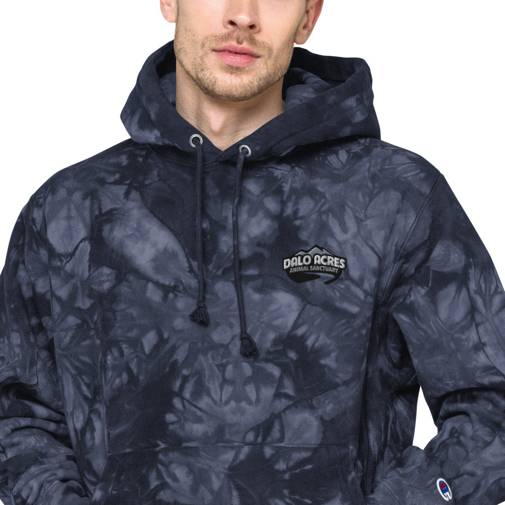 Dalo Acres Unisex Champion tie-dye hoodie