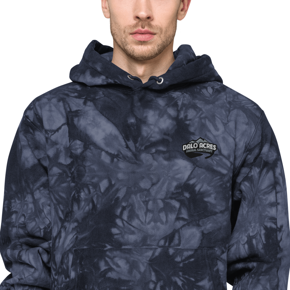 Dalo Acres Unisex Champion tie-dye hoodie