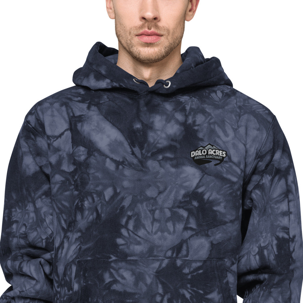 Dalo Acres Unisex Champion tie-dye hoodie